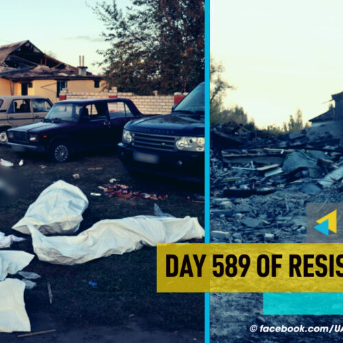 Day 589: Russian missile strike on village cafe in Kharkiv region kills 51 civilians